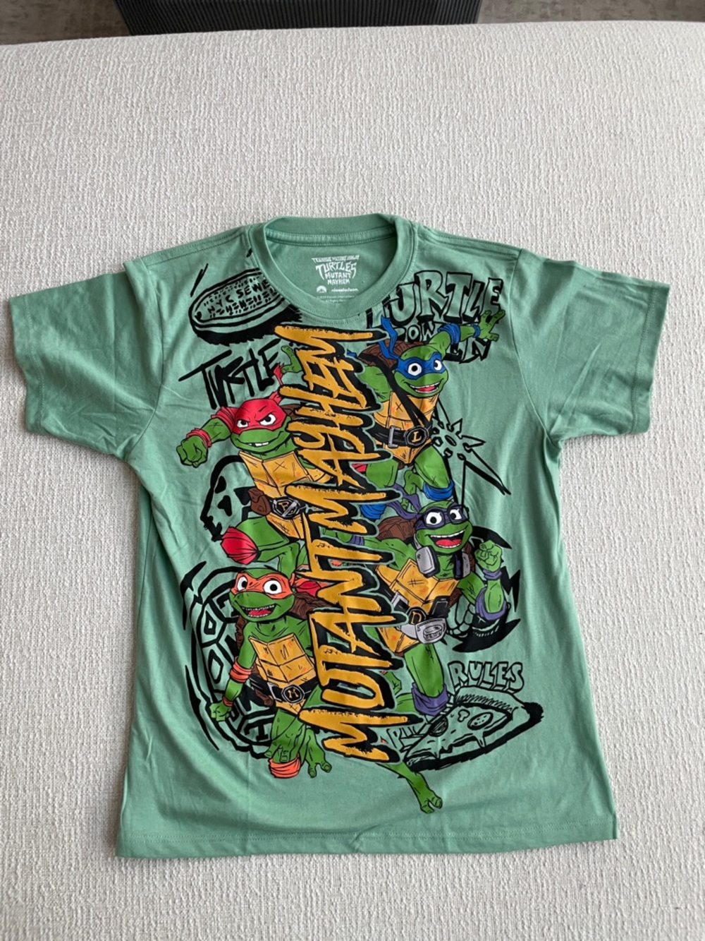 Nickelodeon Teenage Mutant Ninja Turtles Graphic Tee - Mint Green. NWOT size 10